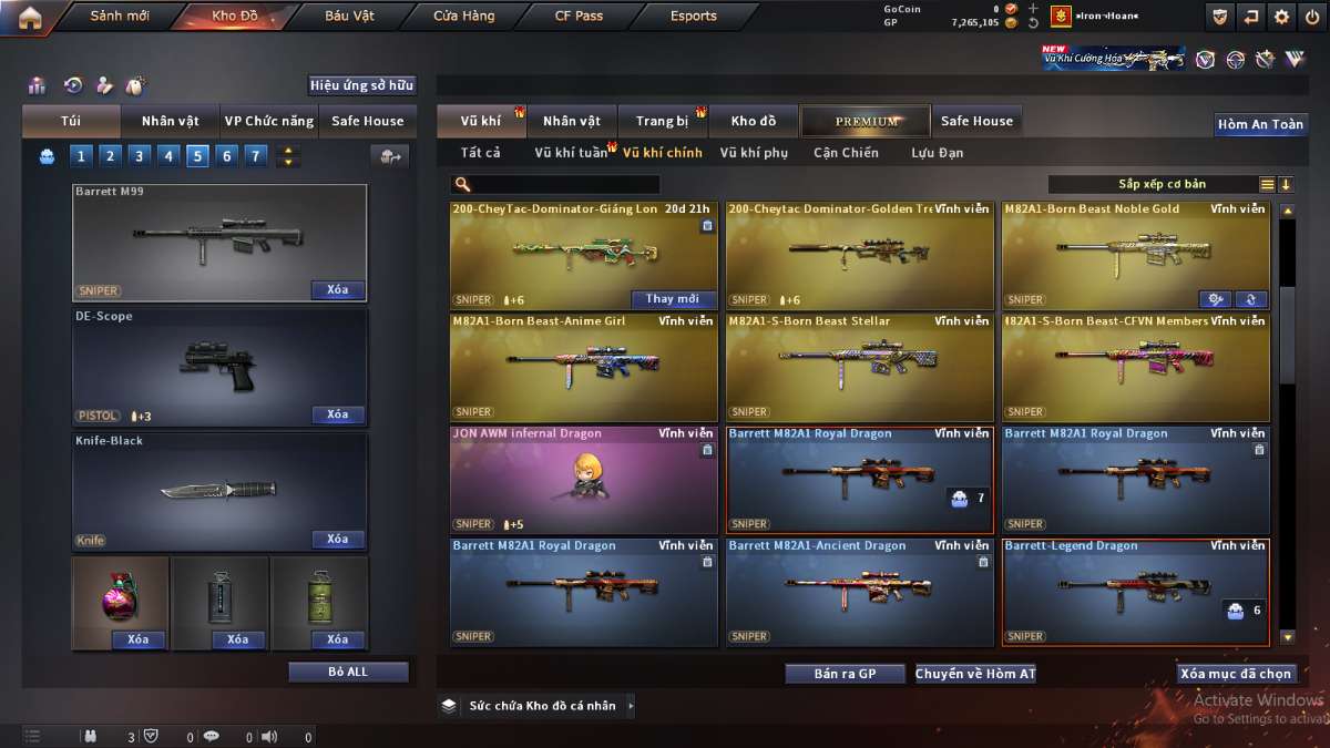 shop acc cf uy tin gia re